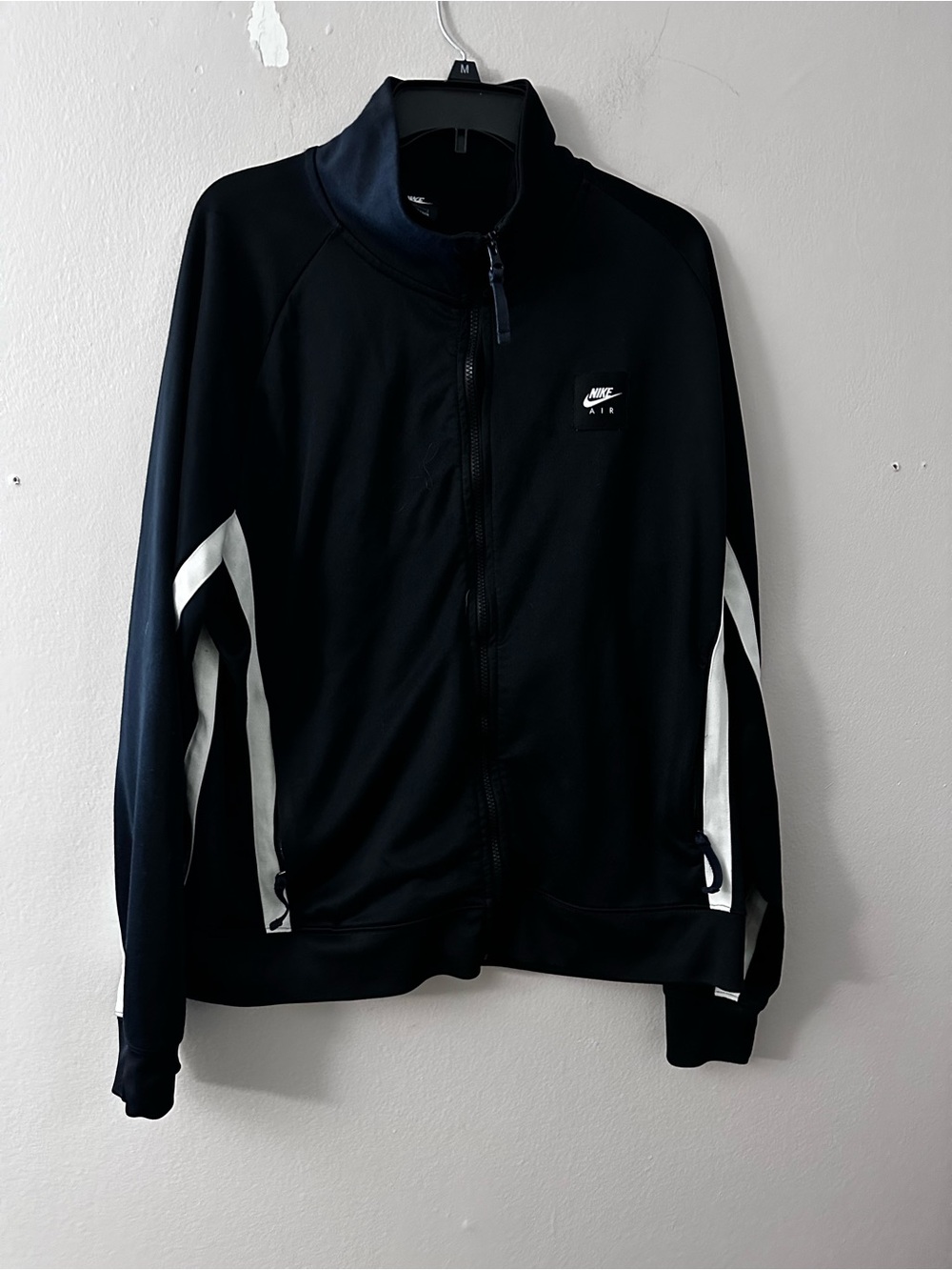 Nike Air Black Track Jacket with White Accents